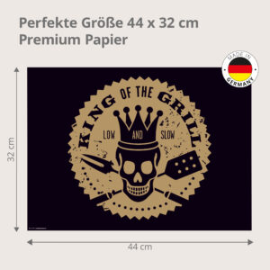 Grill - King of the Grill - Tischset Papier – Bild 3
