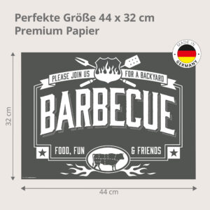 Grill - Backyard Barbecue - Tischset Papier – Bild 3