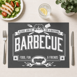 Grill - Backyard Barbecue - Tischset Papier – Bild 1