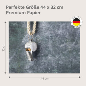 Trillerpfeife - Tischset Papier – Bild 3