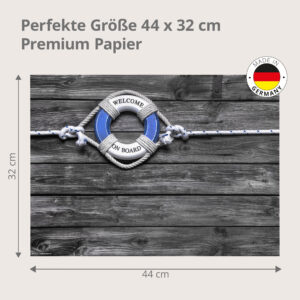 Welcome on Board - Tischset Papier – Bild 3