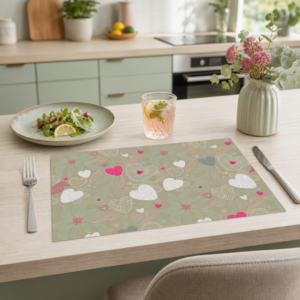 Romantische Herzchen - Tischset Papier – Bild 2