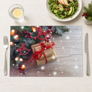 Weihnachten - Geschenke mit Schleife - Tischset Papier – Bild 1