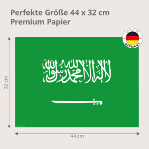 Flagge Saudi-Arabien - Tischset Papier – Bild 3