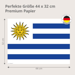 Flagge Uruguay - Tischset Papier – Bild 3