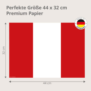 Flagge Peru - Tischset Papier – Bild 3