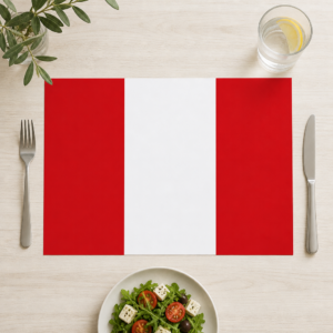 Flagge Peru - Tischset Papier – Bild 1
