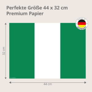 Flagge Nigeria - Tischset Papier – Bild 3