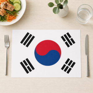 Flagge Südkorea - Tischset Papier – Bild 1