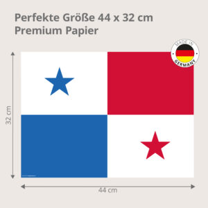 Flagge Panama - Tischset Papier – Bild 3