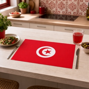 Flagge Tunesien - Tischset Papier – Bild 2