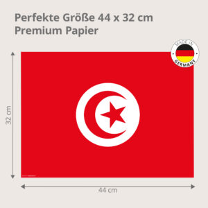 Flagge Tunesien - Tischset Papier – Bild 3