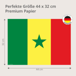 Flagge Senegal - Tischset Papier – Bild 3