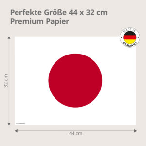 Flagge Japan - Tischset Papier – Bild 3