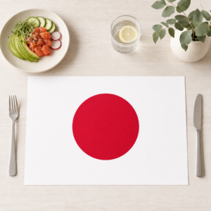 Flagge Japan - Tischset Papier – Bild 1