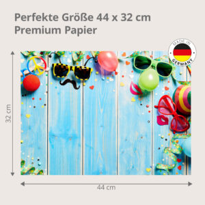 Karneval - Tischset Papier – Bild 3