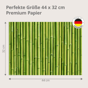 Grüner Bambus - Tischset Papier – Bild 3