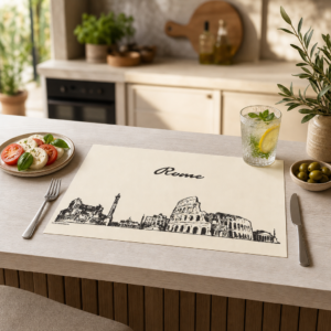 Rom Skyline - Tischset Papier – Bild 2