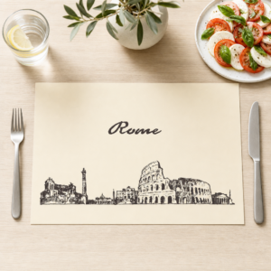 Rom Skyline - Tischset Papier – Bild 1