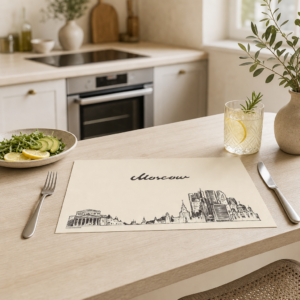 Moskau Skyline - Tischset Papier – Bild 2