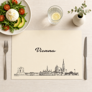 Wien Skyline - Tischset Papier – Bild 1