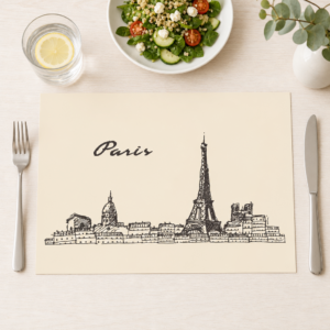 Paris Skyline - Tischset Papier – Bild 1
