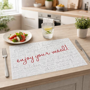 Enjoy your meal weiß - Tischset Papier – Bild 2