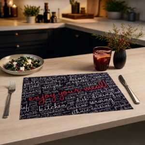 Enjoy your meal schwarz - Tischset Papier – Bild 2