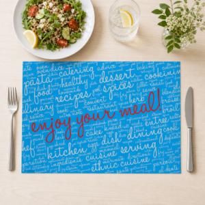 Enjoy your meal blau - Tischset Papier – Bild 1