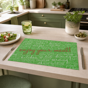 Enjoy your meal grün - Tischset Papier – Bild 2