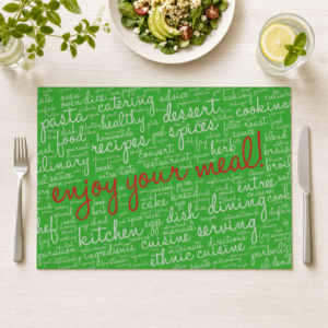 Enjoy your meal grün - Tischset Papier – Bild 1