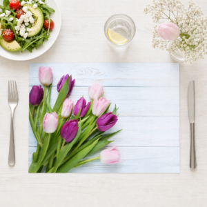 Tulpen rosa-lila - Tischset Papier – Bild 1