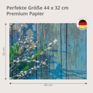 Weidenkätzchen - Tischset Papier – Bild 3
