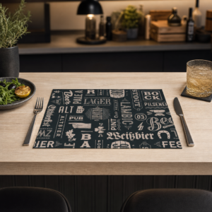 Bier-Typografie - Tischset Papier – Bild 2