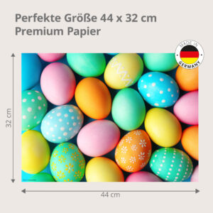 Bunte Ostereier - Tischset Papier – Bild 3