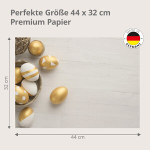 Goldene Ostereier Arrangement - Tischset Papier – Bild 3