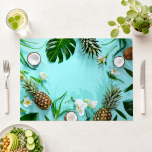 Tropical Frame – Ananas, Kokos - Tischset Papier – Bild 1