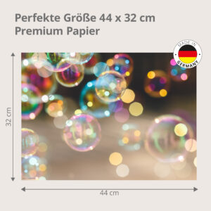 Schimmernde Seifenblasen - Tischset Papier – Bild 3
