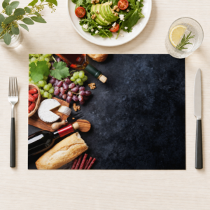 Französisches Weinfrühstück - Tischset Papier – Bild 1