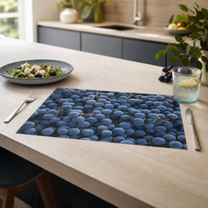 Weintrauben – blaue Ernte - Tischset Papier – Bild 2