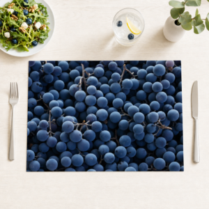 Weintrauben – blaue Ernte - Tischset Papier – Bild 1