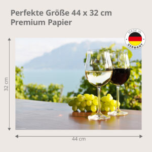 Weinberg-Panorama - Tischset Papier – Bild 3