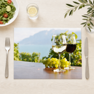 Weinberg-Panorama - Tischset Papier – Bild 1