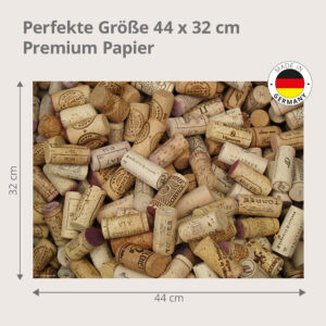 Weinkorken Sammlung - Tischset Papier – Bild 3
