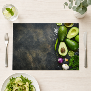 Avocados – Zutaten für Guacamole - Tischset Papier – Bild 1