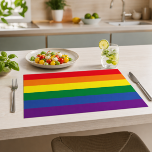 Regenbogenfahne - Tischset Papier – Bild 2