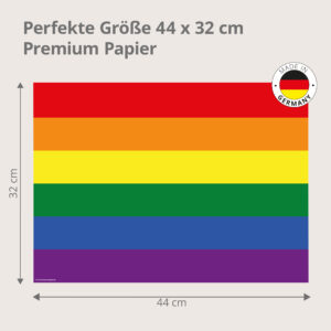 Regenbogenfahne - Tischset Papier – Bild 3