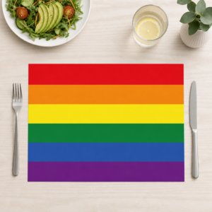 Regenbogenfahne - Tischset Papier – Bild 1