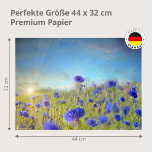 Kornblumenfeld - Tischset Papier – Bild 3