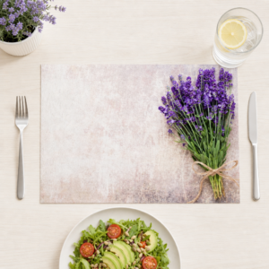 Üppiger Lavendel-Strauß – Papiertischsets Großpackung – Bild 1